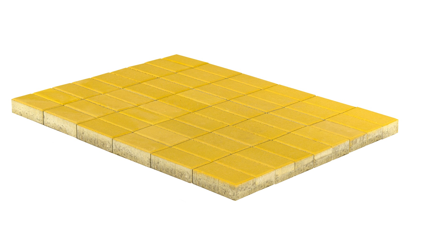 Тротуарная плитка Braer Прямоугольник желтый 200*100*40